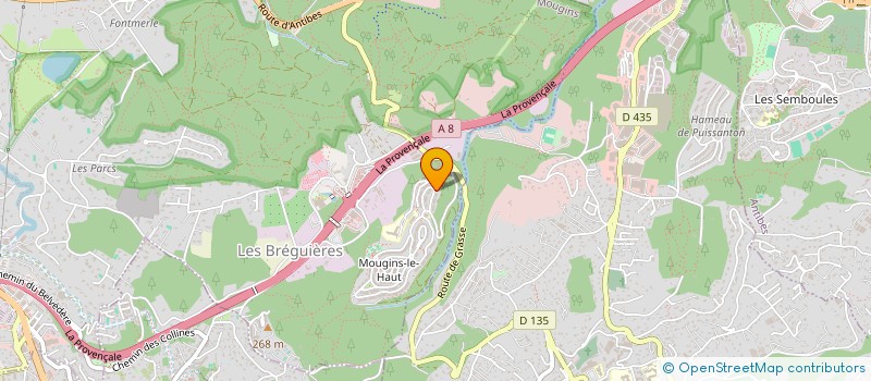 localisation de l'entreprise MADAME EMMANUELLE VIONNET  MOUGINS