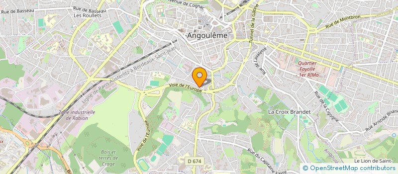 localisation de l'entreprise MADAME EMMANUELLE WALLET à ANGOULEME