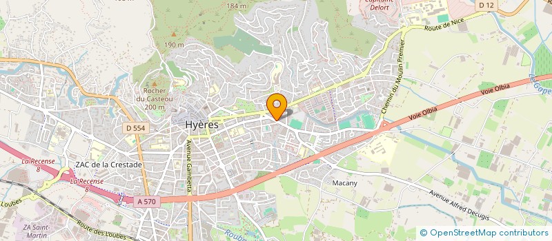 localisation de l'entreprise MADAME EMMANUELLE WEIMANN  HYERES