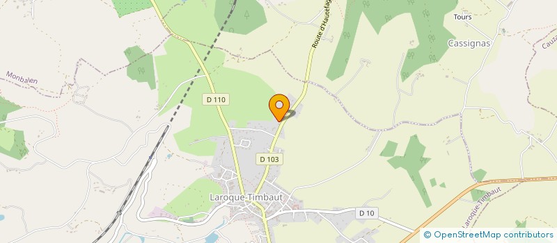 localisation de l'entreprise MADAME EMMANUELLE WEISGERBER  LAROQUE-TIMBAUT