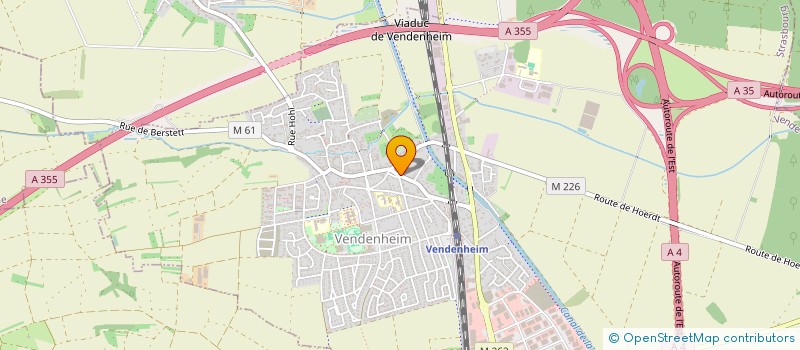 localisation de l'entreprise MADAME EMMANUELLE WICKER  VENDENHEIM