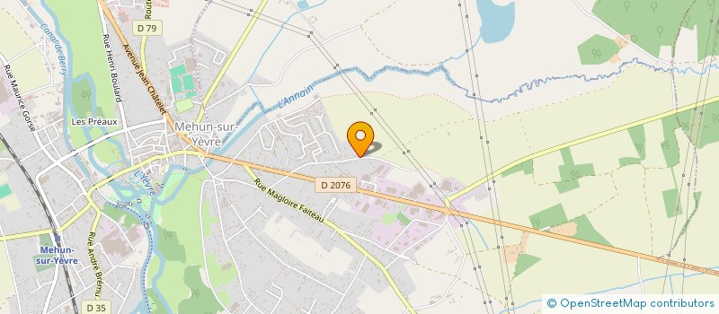 localisation de l'entreprise MADAME EMMELINE AUCLAIR  MEHUN-SUR-YEVRE