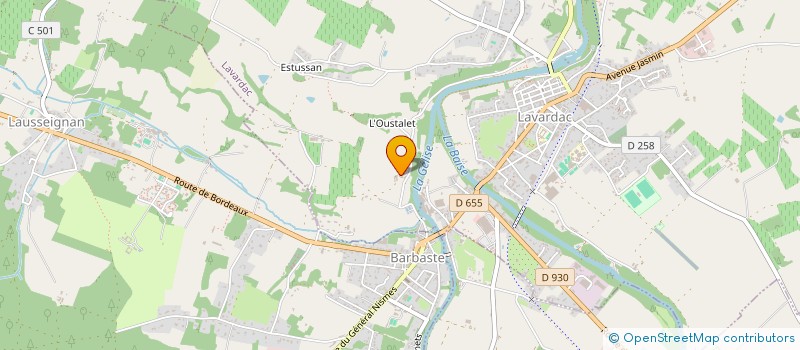 localisation de l'entreprise MADAME EMMELINE GAUTIER  LAVARDAC