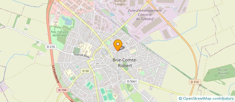 localisation de l'entreprise MADAME EMMELINE LUCAS  BRIE-COMTE-ROBERT