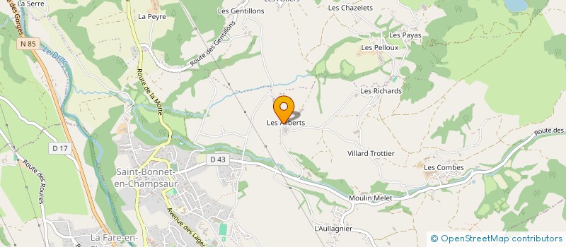 localisation de l'entreprise MADAME EMMELINE MOTTE  SAINT-BONNET-EN-CHAMPSAUR