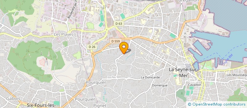 localisation de l'entreprise MADAME EMMELINE VOISOT à LA SEYNE-SUR-MER