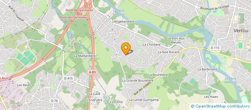 localisation de l'entreprise MADAME EMMIE RANDRIANASOLO à VERTOU