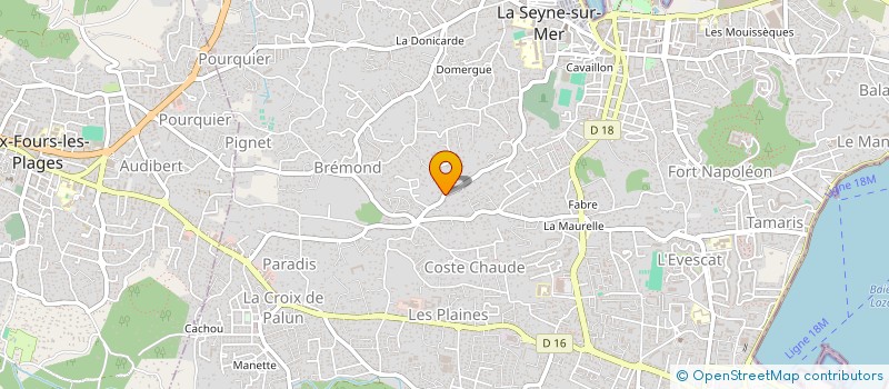 localisation de l'entreprise MADAME EMMY CHARRIER à LA SEYNE-SUR-MER