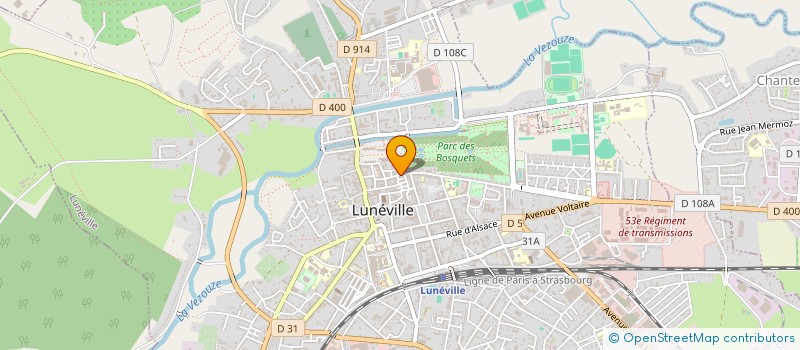 localisation de l'entreprise MADAME EMMY CHARVET  LUNEVILLE