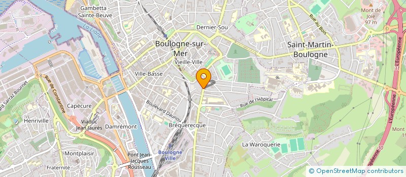 localisation de l'entreprise MADAME EMMY CHATELAIN  BOULOGNE-SUR-MER