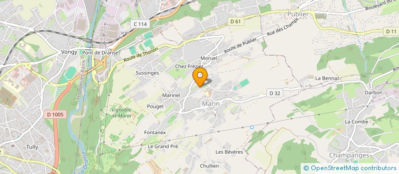 localisation de l'entreprise MADAME EMMY COLLET à MARIN