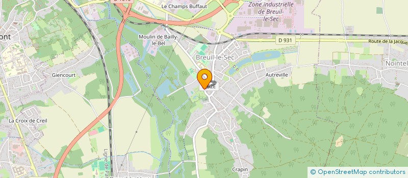 localisation de l'entreprise MADAME EMMY DUPIRE  BREUIL-LE-SEC