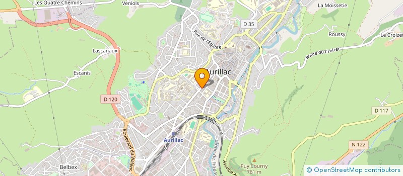 localisation de l'entreprise MADAME EMMY FAU à AURILLAC