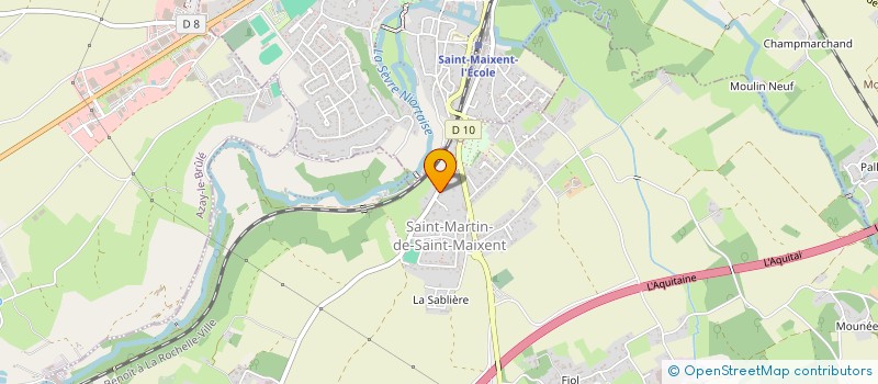 localisation de l'entreprise MADAME EMMY MILLET à SAINT-MARTIN-DE-SAINT-MAIXENT