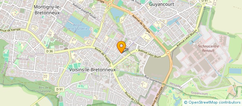 localisation de l'entreprise MADAME EMMY RIBET  VOISINS-LE-BRETONNEUX