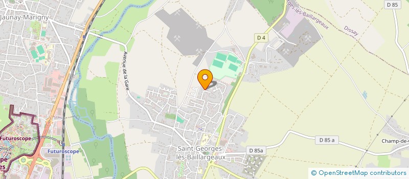 localisation de l'entreprise MADAME EMMY VELUET à SAINT-GEORGES-LES-BAILLARGEAUX