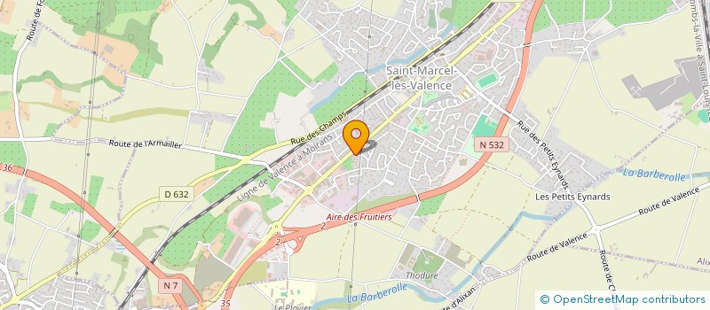 localisation de l'entreprise MADAME EMMY VIDAL  SAINT-MARCEL-LES-VALENCE