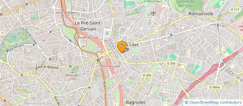 localisation de l'entreprise MADAME EMMY WANG  LES LILAS