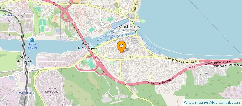 localisation de l'entreprise MADAME EMMYLOU MONTFORT à MARTIGUES