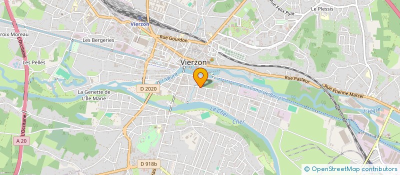 localisation de l'entreprise MADAME EMY DELPORTE  VIERZON