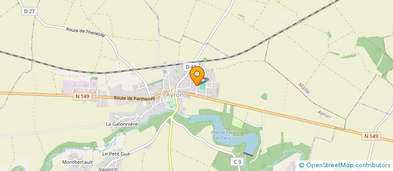 localisation de l'entreprise MADAME EMY DOUSSELAIN  AYRON