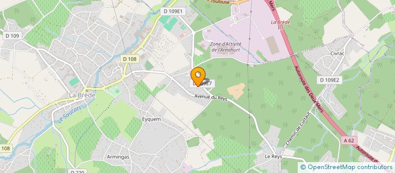 localisation de l'entreprise MADAME EMYLOU CARDON  LA BREDE