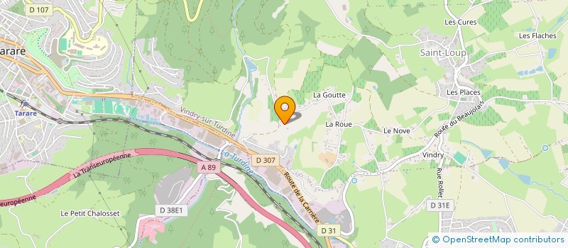 localisation de l'entreprise MADAME EMYROSE BROUILLY  VINDRY-SUR-TURDINE