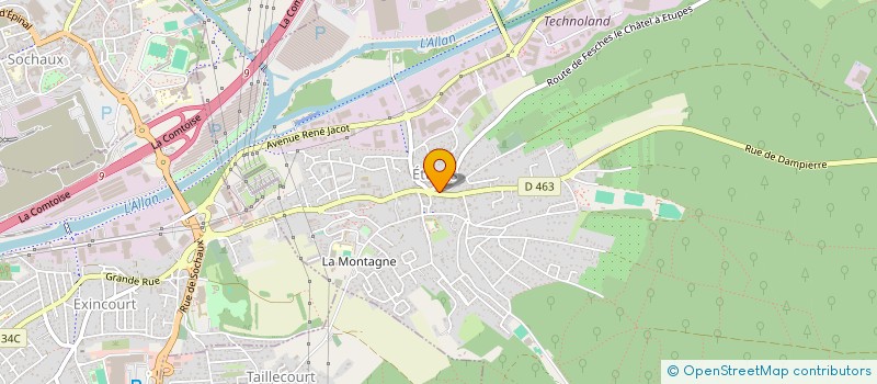 localisation de l'entreprise MADAME ENBER KURTGOZU  ETUPES