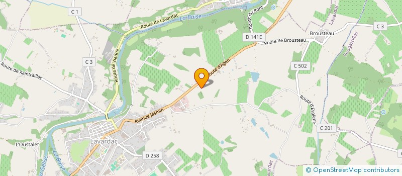 localisation de l'entreprise MADAME ENCARNACION SAPINA  LAVARDAC