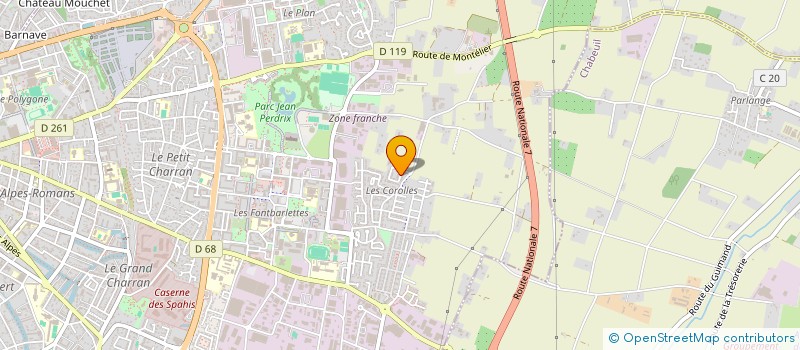 localisation de l'entreprise MADAME ENEROLIZA SANTANA BOITEL  VALENCE