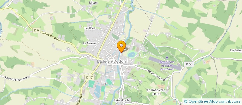 localisation de l'entreprise MADAME ENGRACIA LOPES SATURNINO DE SOUSA E OLIVEIRA  L'ISLE-EN-DODON