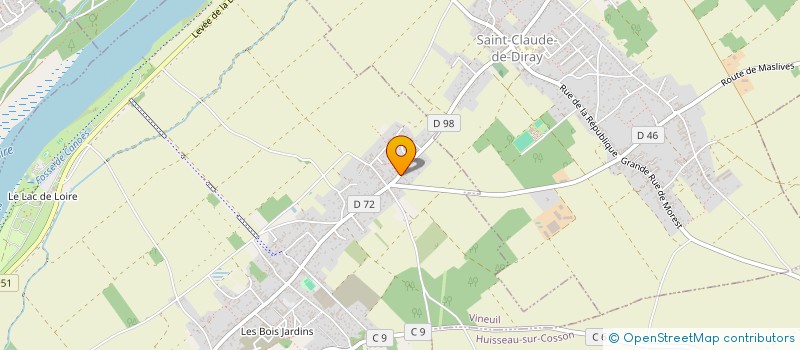 localisation de l'entreprise MADAME ENIE RALAIVESTY à VINEUIL