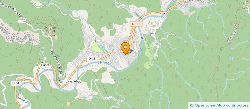 localisation de l'entreprise MADAME ENOLA BRANGER  ARLES-SUR-TECH