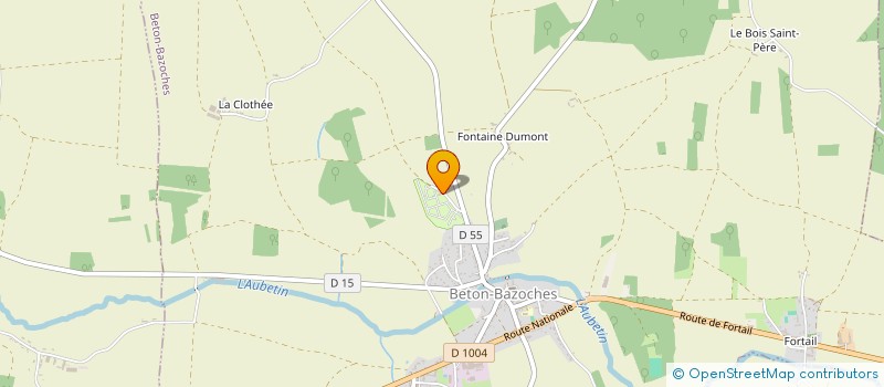 localisation de l'entreprise MADAME ENOLA ODOARD  BETON-BAZOCHES