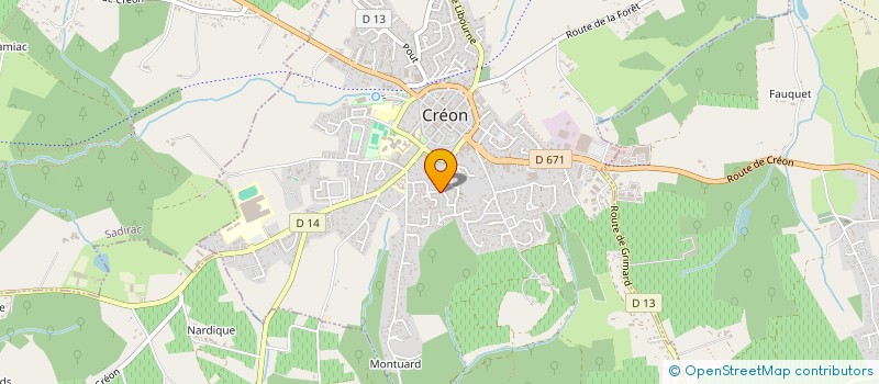 localisation de l'entreprise MADAME ENOLA PIERRE  CREON