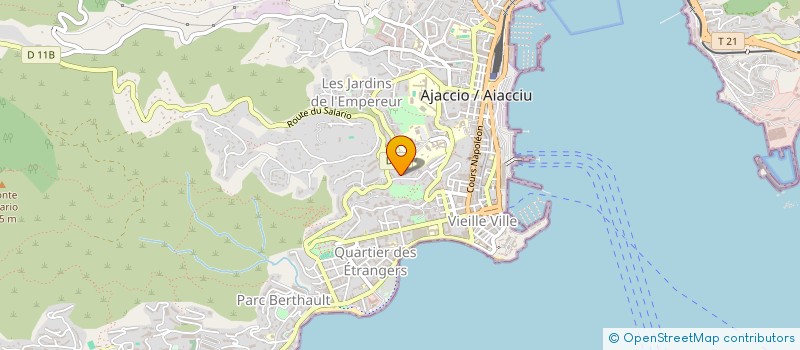 localisation de l'entreprise MADAME ENORA COSSARD à AJACCIO