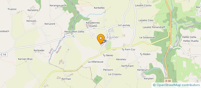 localisation de l'entreprise MADAME ENORA COULOIGNER  LOC-EGUINER