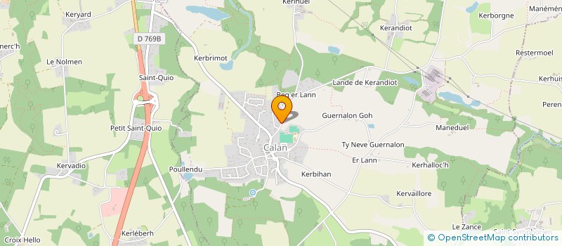 localisation de l'entreprise MADAME ENORA DANIEL  CALAN