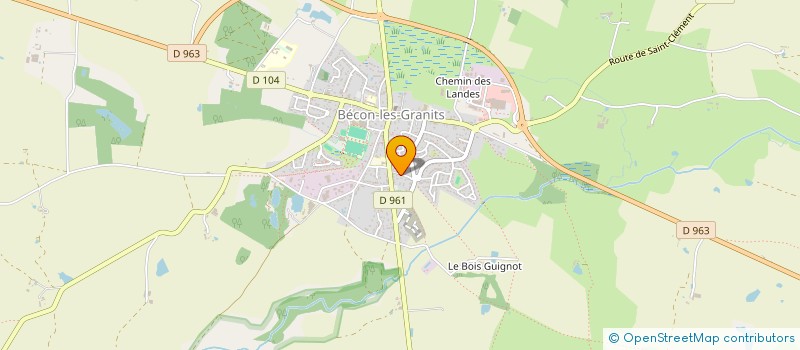 localisation de l'entreprise MADAME ENORA DE GOUVELLO  BECON-LES-GRANITS