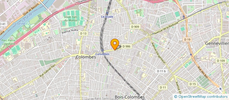 localisation de l'entreprise MADAME ENORA DENIEUL à COLOMBES