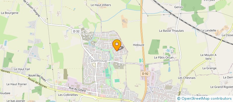 localisation de l'entreprise MADAME ENORA DONNIOU  DOMLOUP