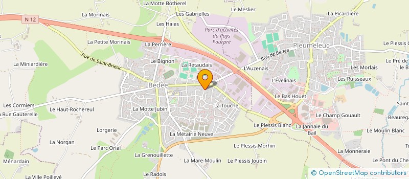 localisation de l'entreprise MADAME ENORA GUEZENNEC  BEDEE