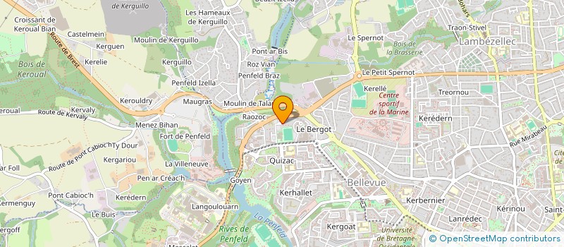 localisation de l'entreprise MADAME ENORA HASCOET à BREST