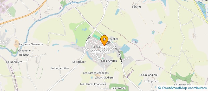 localisation de l'entreprise MADAME ENORA JEGO  LA BAZOGE-MONTPINCON