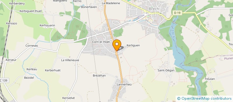 localisation de l'entreprise MADAME ENORA LE GODEC  BRECH