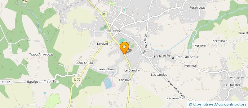 localisation de l'entreprise MADAME ENORA LE MEUR à PLOUEZEC