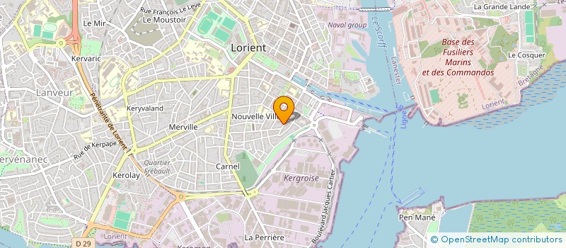 localisation de l'entreprise MADAME ENORA LECLUSE à LORIENT