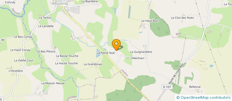 localisation de l'entreprise MADAME ENORA LEFEUVRE  MOULINS