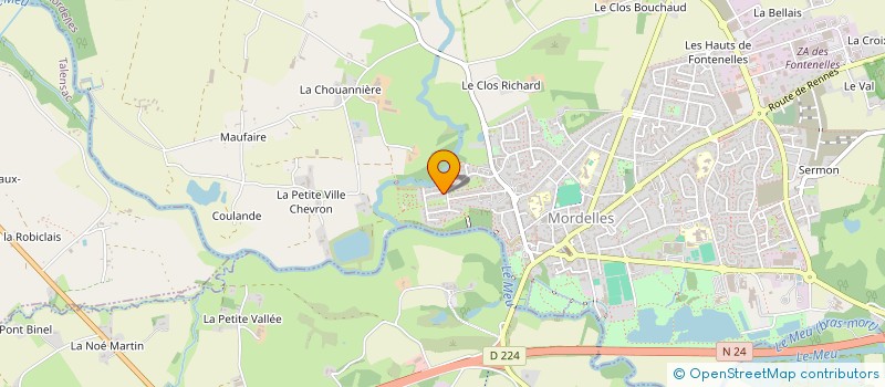 localisation de l'entreprise MADAME ENORA MAUGAN  MORDELLES