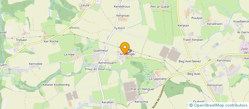 localisation de l'entreprise MADAME ENORA MORVAN  MILIZAC-GUIPRONVEL